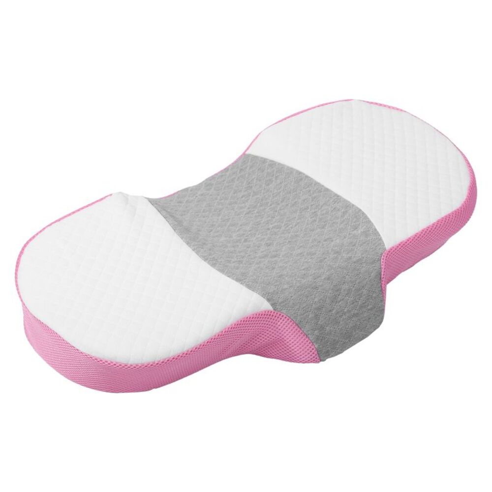 Memory Foam Polyester Cotton Home Neck Support Sleeping Pillow Pink